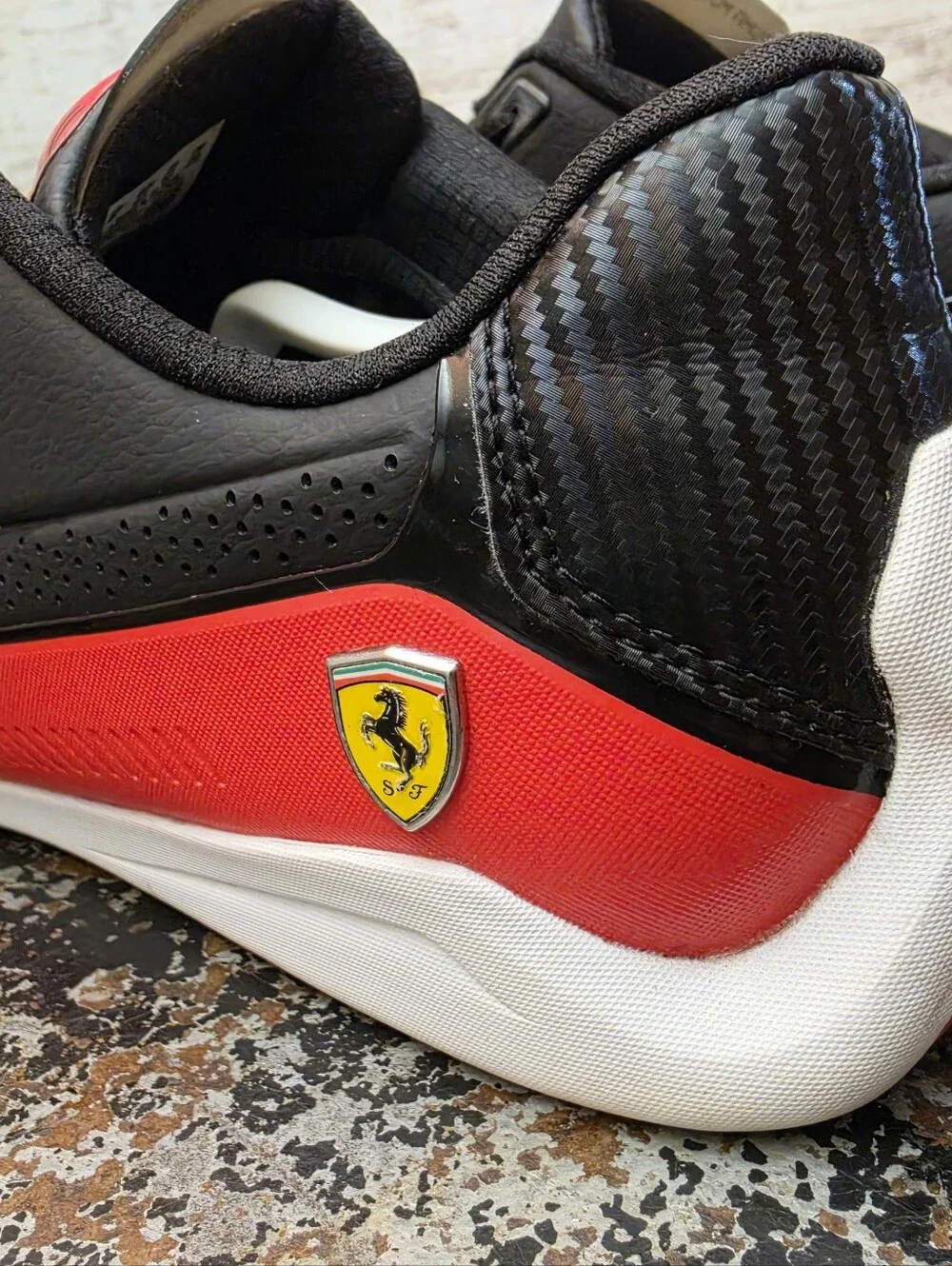 Mens Puma Scuderia Ferrari Drift Cat Driving Shoes Sz 10 Used 306818-01 - Picture 8 of 11